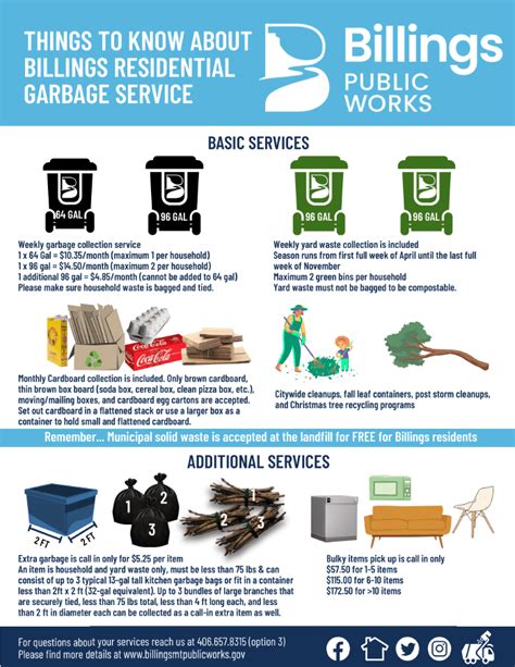garbage service billings mt|Residential Service .